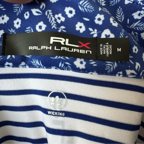 Ralph Lauren RLX UV Protection Wicking Mini Island Daisy PGA Golf 1/4 Zip Medium - Picture 4 of 8